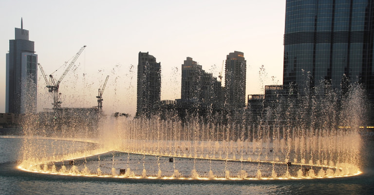 Fountain Show with Burj khalifa